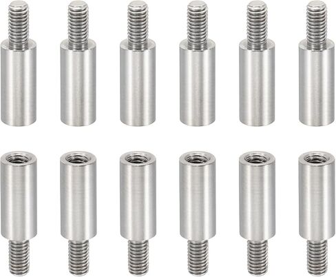 PATIKIL 12pcs M3 Standoffs, M3 5+6mm Spacer Standoffs Aluminium Threaded Standoffs Screws Kit 3mm ID 5mm OD Metric Male Female Thread Adapters for Circuit Board PCB RC Drones Motherboard in Saudi Arabia