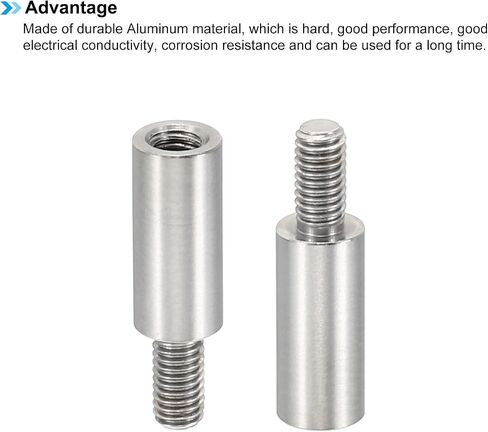 PATIKIL 12pcs M3 Standoffs, M3 5+6mm Spacer Standoffs Aluminium Threaded Standoffs Screws Kit 3mm ID 5mm OD Metric Male Female Thread Adapters for Circuit Board PCB RC Drones Motherboard in Saudi Arabia