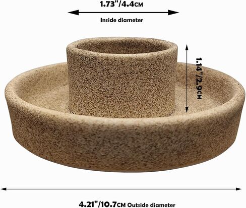 Sage Holder, Sage Holder for Burning, Ceramic Smudge Bowl with Ash Catcher for Meditation Space (Sage Not Included) (Golden) in Saudi Arabia