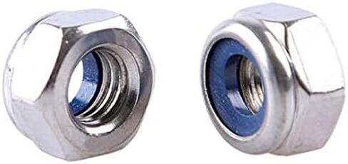 100Pcs M4 x 0.7mm 304 Stainless Steel Self-Lock Nylon Inserted Hex Lock Nuts, Self Clinching Nuts by Persberg P120-51 in Saudi Arabia