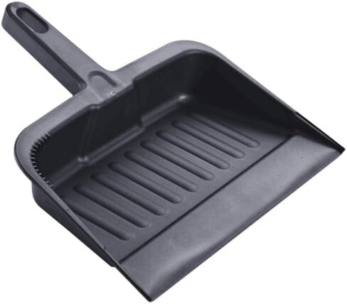 Restaurantware RW Clean 12 x 2 x 39 Inch Angle Broom 1 With Clip Back Sweeping Broom - Dustpan Sold Separately Flagged Bristles Black Plastic Restaurant Broom Lightweight Heavy-Duty in Saudi Arabia