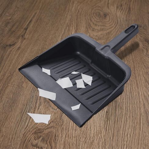 Restaurantware RW Clean 12 x 2 x 39 Inch Angle Broom 1 With Clip Back Sweeping Broom - Dustpan Sold Separately Flagged Bristles Black Plastic Restaurant Broom Lightweight Heavy-Duty in Saudi Arabia