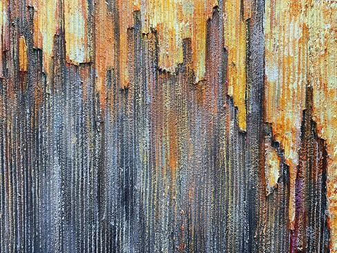 AZAVY Art، 24 × 48 بوصة مرسومة يدويًا فن حديث على قماش الفحم الأسود والأبيض لوحة زيتية خطوط مزخرفة لوحات جدارية فنية من الأكريليك مؤطرة وممتدة جاهزة للتعليق لمكتب غرفة النوم in Kuwait