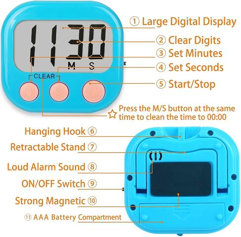 Classroom Timers for Teachers Kids Large Magnetic Digital Timer 2 pack in Saudi Arabia