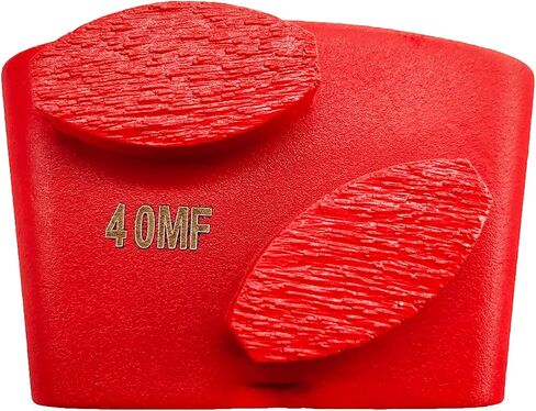 9 Pcs Pro HTC Diamond Grinding Shoes Medium Bond for Medium Floor (Grit Optional), for HTC Floor Grinding Machine (40 Grit - 1 Oval Segment M Bond for Medium Floor) in Saudi Arabia