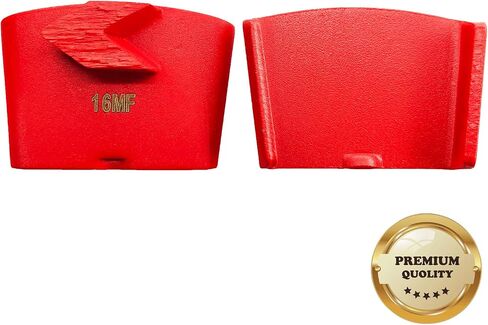 9 Pcs Pro HTC Diamond Grinding Shoes Medium Bond for Medium Floor (Grit Optional), for HTC Floor Grinding Machine (40 Grit - 1 Oval Segment M Bond for Medium Floor) in Saudi Arabia