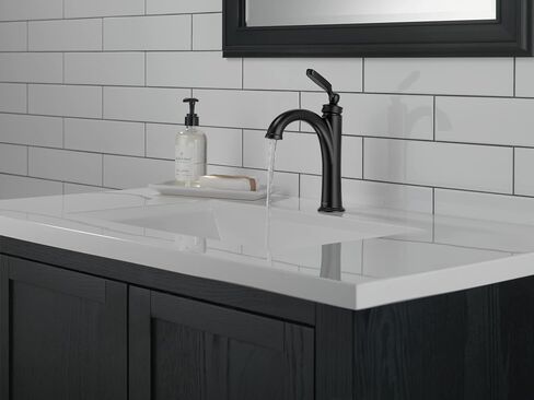 Delta Faucet Woodhurst Oil Rubbed Bronze Bathroom Faucet, Single Hole, Diamond Seal Technology, Venetian Bronze 532-RBMPU-DST in Saudi Arabia