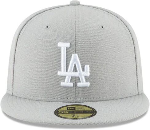 New Era Men's Fitted hat Los Angeles Dodgers Gray/White Cap 11591145 (7 in Saudi Arabia