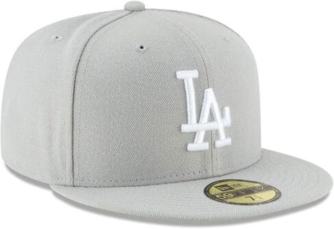New Era Men's Fitted hat Los Angeles Dodgers Gray/White Cap 11591145 (7 in Saudi Arabia