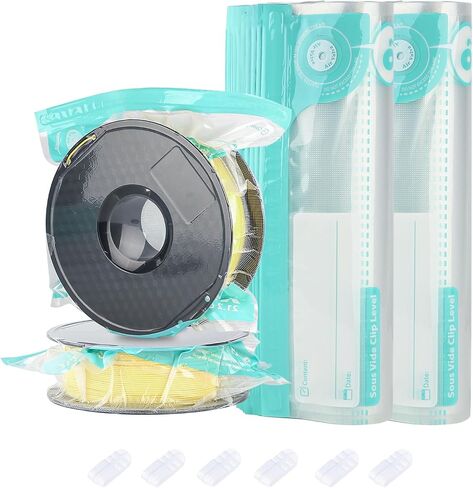 3D Printer Filament Storage Bags Vacuum Kit, Thicken 10Pcs Filament Vacuum Bags with Automatic Pump/Clips, Filament Bags Storage Spool Sealing for Keeping Filament Dry in Saudi Arabia