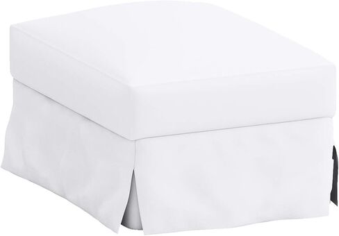 Durable Farlov Ottoman Replacement Cover Made for IKEA Farlove Sofa Footstool Slipcover Only! (Polyester Flax Beige) in Saudi Arabia