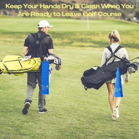 Golf Towels, Embroidered Funny Golf Towel - Golf Gifts for Men or Women, Golf Accessories for Men or Women, That's What I Do I Play Golf and I Know Things, Black in Saudi Arabia