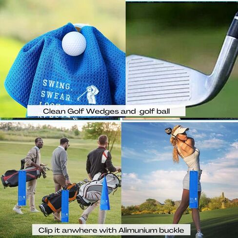 Golf Towels, Embroidered Funny Golf Towel - Golf Gifts for Men or Women, Golf Accessories for Men or Women, That's What I Do I Play Golf and I Know Things, Black in Saudi Arabia