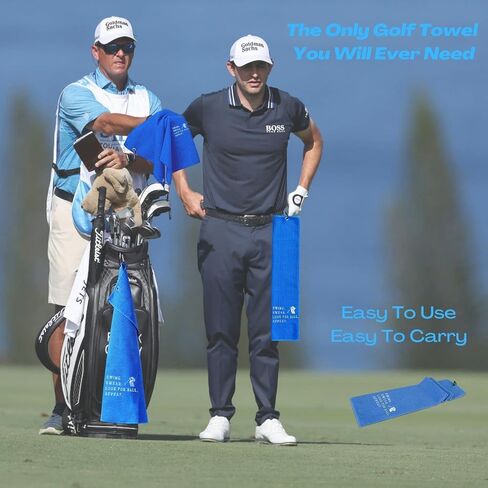 Golf Towels, Embroidered Funny Golf Towel - Golf Gifts for Men or Women, Golf Accessories for Men or Women, That's What I Do I Play Golf and I Know Things, Black in Saudi Arabia