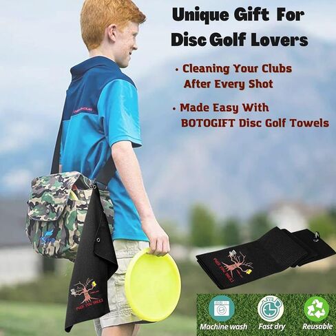 Golf Towels, Embroidered Funny Golf Towel - Golf Gifts for Men or Women, Golf Accessories for Men or Women, That's What I Do I Play Golf and I Know Things, Black in Saudi Arabia