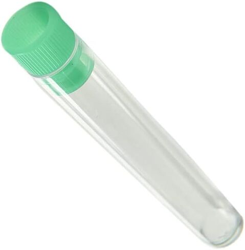 10Pcs 7x100mm Test Tubes with Blue Caps Clear Plastic Test Tubes Set for Halloween, Christamas, Scientific Themed Kids Birthday Party Supplies, Daily Storage Home Storage Box Sealed Bottle in Saudi Arabia