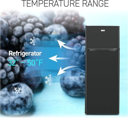 Commercial Cool CCR77LBS 7.7 Cu. Ft Freezer, Top Mount Fridge with Glass Shelves, Bottle Storage, Beverage Rack, Crisper Drawer Cover in VCM Refrigerator in Saudi Arabia