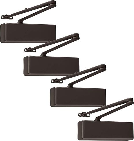 Lawrence Extra Heavy Duty Door Closer Commercial Grade 1 - Adjustable 6-Speed Delayed-Action Door Control with 3 Pistons – Flexible Installation with Included Hardware - Lawrence Hardware LH8016 in Saudi Arabia