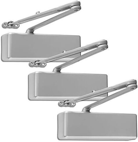Lawrence Extra Heavy Duty Door Closer Commercial Grade 1 - Adjustable 6-Speed Delayed-Action Door Control with 3 Pistons – Flexible Installation with Included Hardware - Lawrence Hardware LH8016 in Saudi Arabia