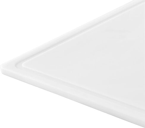 Farberware Large Cutting Board, Dishwasher- Safe Plastic Chopping Board for Kitchen with Easy Grip Handle, 11-inch by 14-inch, White in Saudi Arabia
