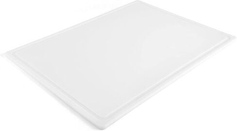Farberware Large Cutting Board, Dishwasher- Safe Plastic Chopping Board for Kitchen with Easy Grip Handle, 11-inch by 14-inch, White in Saudi Arabia