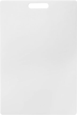 Farberware Large Cutting Board, Dishwasher- Safe Plastic Chopping Board for Kitchen with Easy Grip Handle, 11-inch by 14-inch, White in Saudi Arabia