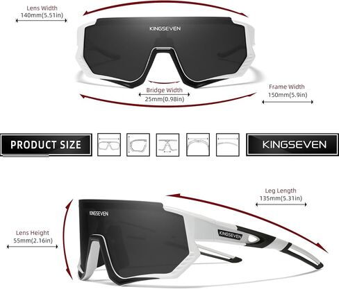 KINGSEVEN Polarized Cycling Sunglasses Men Women Mtb Bicycle Glasses UV400 Protection Sports Sunglasses KLS910 in Saudi Arabia