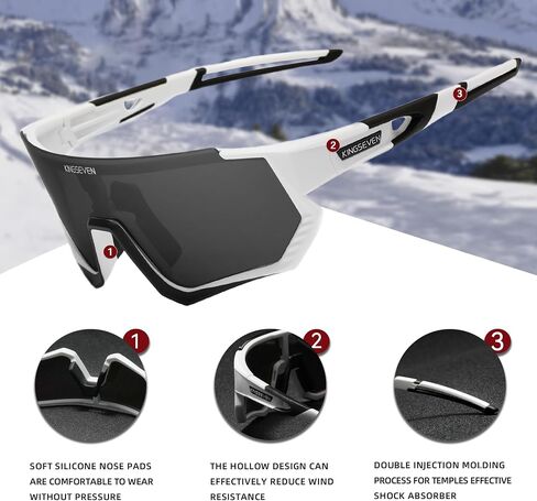 KINGSEVEN Polarized Cycling Sunglasses Men Women Mtb Bicycle Glasses UV400 Protection Sports Sunglasses KLS910 in Saudi Arabia