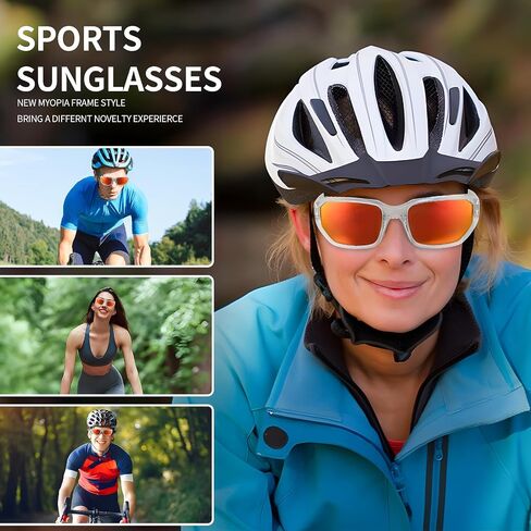 Polarized Wrap Around Sport Sunglasses for Men Women UV400 Baseball Softball Glasses in Saudi Arabia