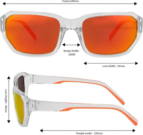 Polarized Wrap Around Sport Sunglasses for Men Women UV400 Baseball Softball Glasses in Saudi Arabia