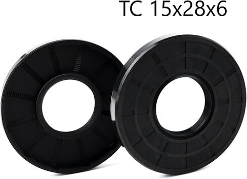 XIKE 2PCS Oil Seal, Lip Seals TC 12mm x 28mm x 4mm Nitrile Rubber Cover Double Lip with Spring,Oil Shaft Seal Fit for Bearing Shaft in Saudi Arabia