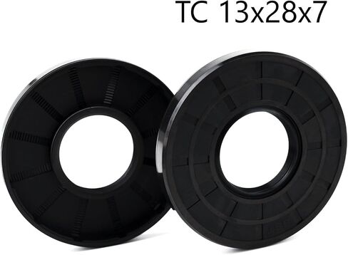 XIKE 2PCS Oil Seal, Lip Seals TC 12mm x 28mm x 4mm Nitrile Rubber Cover Double Lip with Spring,Oil Shaft Seal Fit for Bearing Shaft in Saudi Arabia