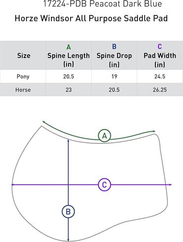 HORZE Windsor All Purpose Saddle Pad in Saudi Arabia