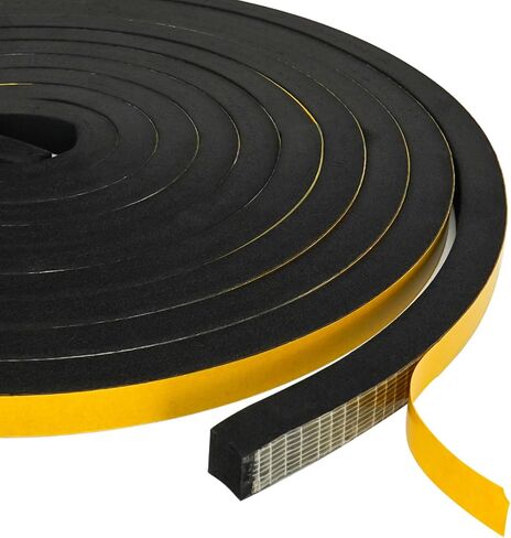 الطقس تجريد الباب ختم 1/2 "ث × 1/8" H لاصق الباب شريط عازل للصوت عالية المرونة رغوة ختم الشريط لإطار باب النافذة مكيف الهواء 32.8Ft in Saudi Arabia