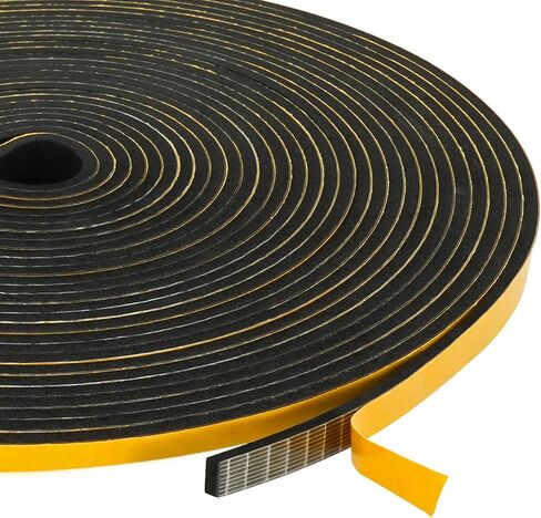 الطقس تجريد الباب ختم 1/2 "ث × 1/8" H لاصق الباب شريط عازل للصوت عالية المرونة رغوة ختم الشريط لإطار باب النافذة مكيف الهواء 32.8Ft in Saudi Arabia
