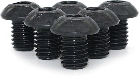 FullerKreg M5-0.8 x 8mm Button Head Socket Cap Screw, ISO 7380 Hex Drive, Class 10.9, Black Oxide Finish,Alloy Steel (Pkg of 100) in Kuwait