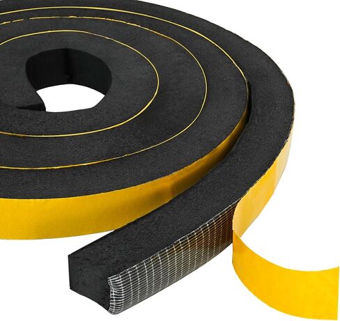 الطقس تجريد الباب ختم 1/2 "ث × 1/8" H لاصق الباب شريط عازل للصوت عالية المرونة رغوة ختم الشريط لإطار باب النافذة مكيف الهواء 32.8Ft in Saudi Arabia