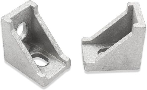 10pcs 2020 Series Aluminum Profile Connector, with 20pcs M5 T Nuts, 20pcs M5 Screws, and 1pcs Wrench, for 2020 Series Aluminum Extrusion Profile, Black, 17 x 20 x 20mm in Saudi Arabia