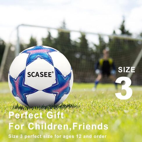 Soccer Ball Holographic Size 5 & Size 4 & Size 3 Glow in The Dark Soccer Balls with Pump and Net Ball- Gifts for Kids,Men,Adults in Saudi Arabia