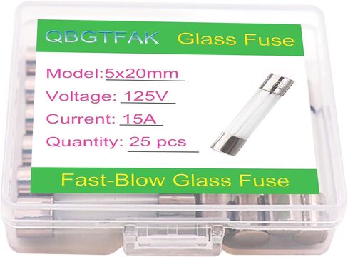 25 حزمة F3AL125V 5x20 مم 3 A 125 V الصمامات 0.2x0.78 بوصة 3A أمبير 125 فولت الصمامات الزجاجية سريعة النفخ (3A) in Kuwait