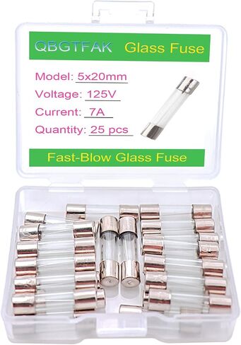 25 حزمة F3AL125V 5x20 مم 3 A 125 V الصمامات 0.2x0.78 بوصة 3A أمبير 125 فولت الصمامات الزجاجية سريعة النفخ (3A) in Kuwait