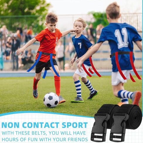 12 Pcs Kids Web Football Belts Canvas Belt Long Web Belt Flag Football Belt with Metal for Men Women Kid 1 Inch Wide in Saudi Arabia