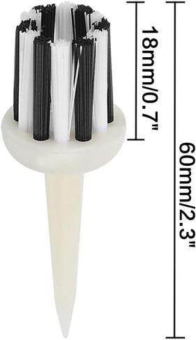 FINGER TEN Brush Golf Tees Type Plastic Unbreakable 6 12 Pack, Low Resistance More Distance Consistent Height Driver Training Tee Pink for Men Women in Saudi Arabia