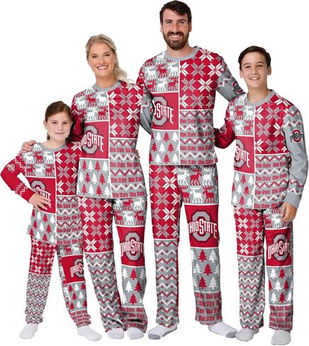 FOCO NCAA Busy Block Family Matching Collection Set Holiday Pjs in Saudi Arabia