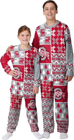 FOCO NCAA Busy Block Family Matching Collection Set Holiday Pjs in Saudi Arabia