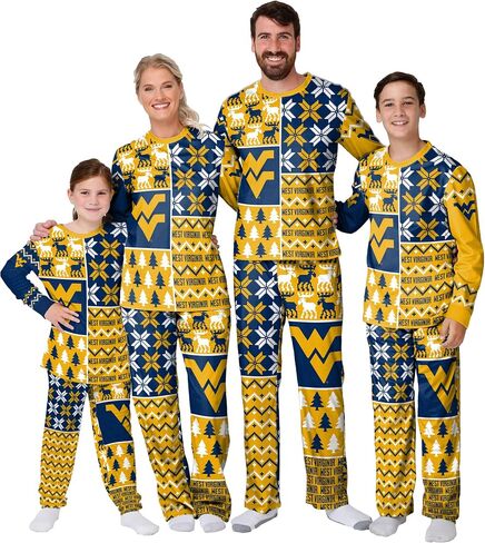 FOCO NCAA Busy Block Family Matching Collection Set Holiday Pjs in Saudi Arabia
