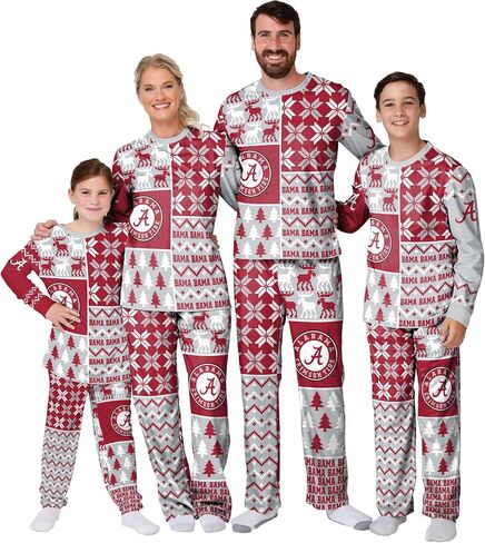 FOCO NCAA Busy Block Family Matching Collection Set Holiday Pjs in Saudi Arabia
