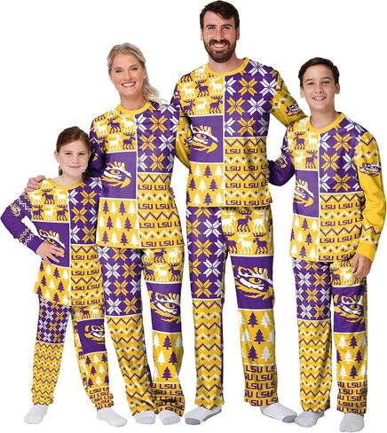 FOCO NCAA Busy Block Family Matching Collection Set Holiday Pjs in Saudi Arabia
