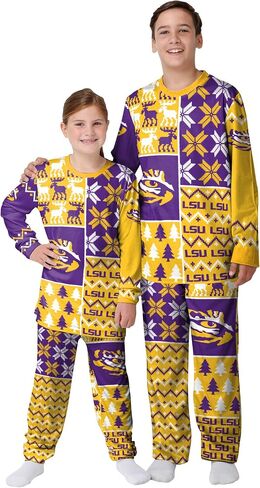 FOCO NCAA Busy Block Family Matching Collection Set Holiday Pjs in Saudi Arabia