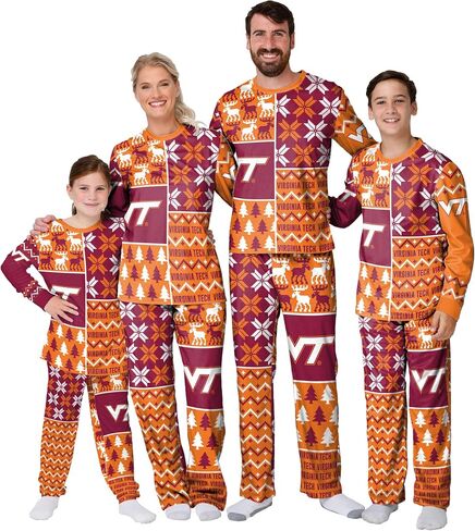 مجموعة FOCO NCAA Busy Block Family Matching Collection Holiday Pjs in Saudi Arabia